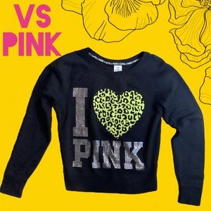 Y2K VS PINK Rhinestone Sweatshirt